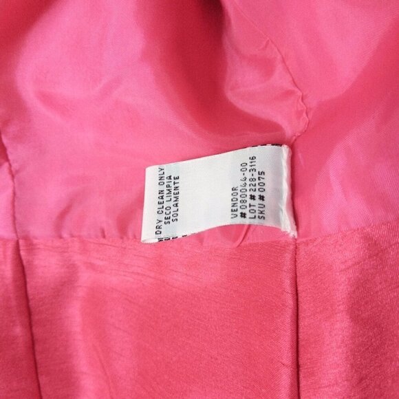 NWT Morgan Miller Womens Size 14 Hot Pink 4 Button Suit Jacket - Picture 9 of 12